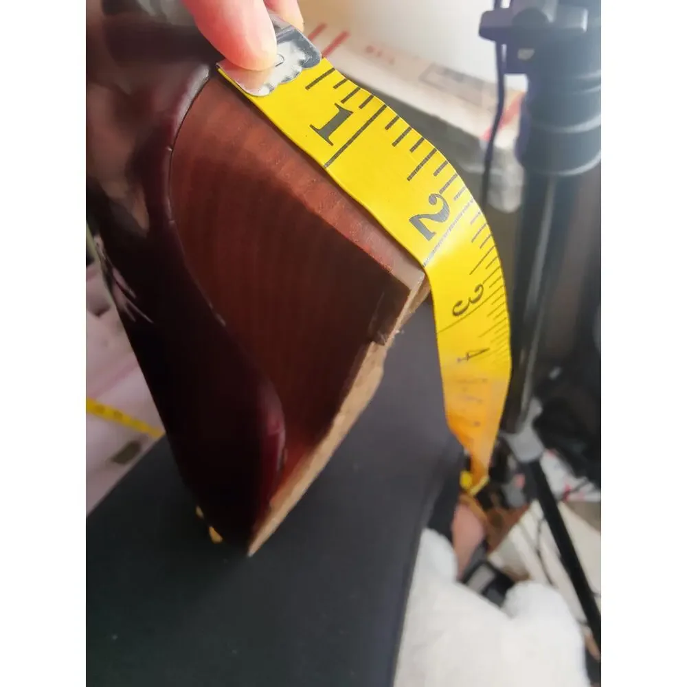 Vintage Burgundy buckle Peep toe Wedges by BCBGMaxazeria sz8
